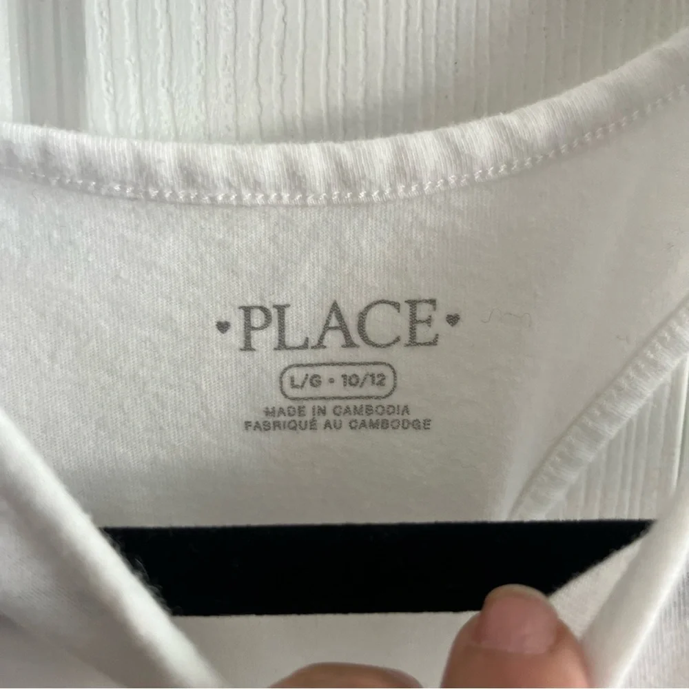 5 for $25! The Children’s Place White Tank Top